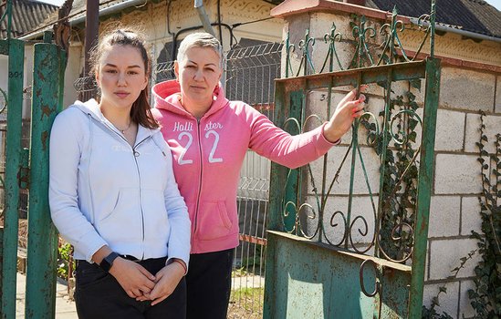 Concordia Sozialprojekte - Ilona mit ihrer Tochter in Moldau