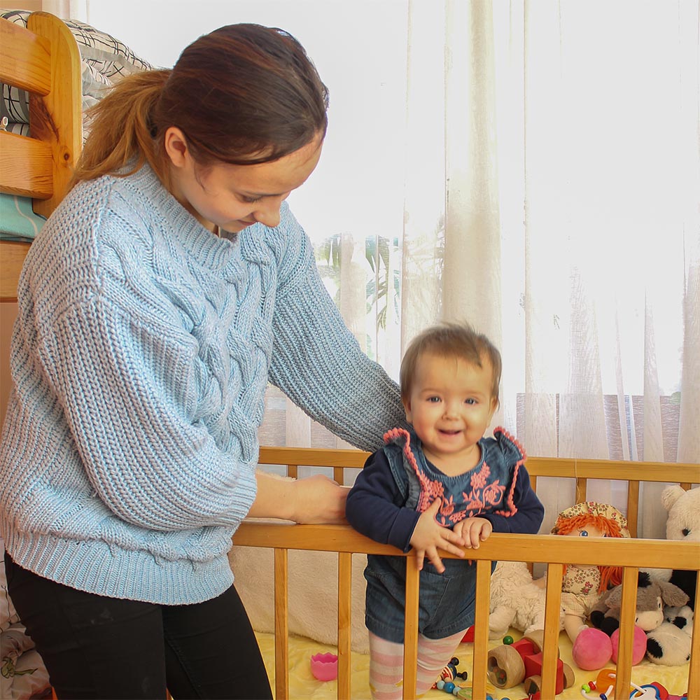 Diona mit ihrer Tochter Suzanna aus Moldau - CONCORDIA Sozialprojekte